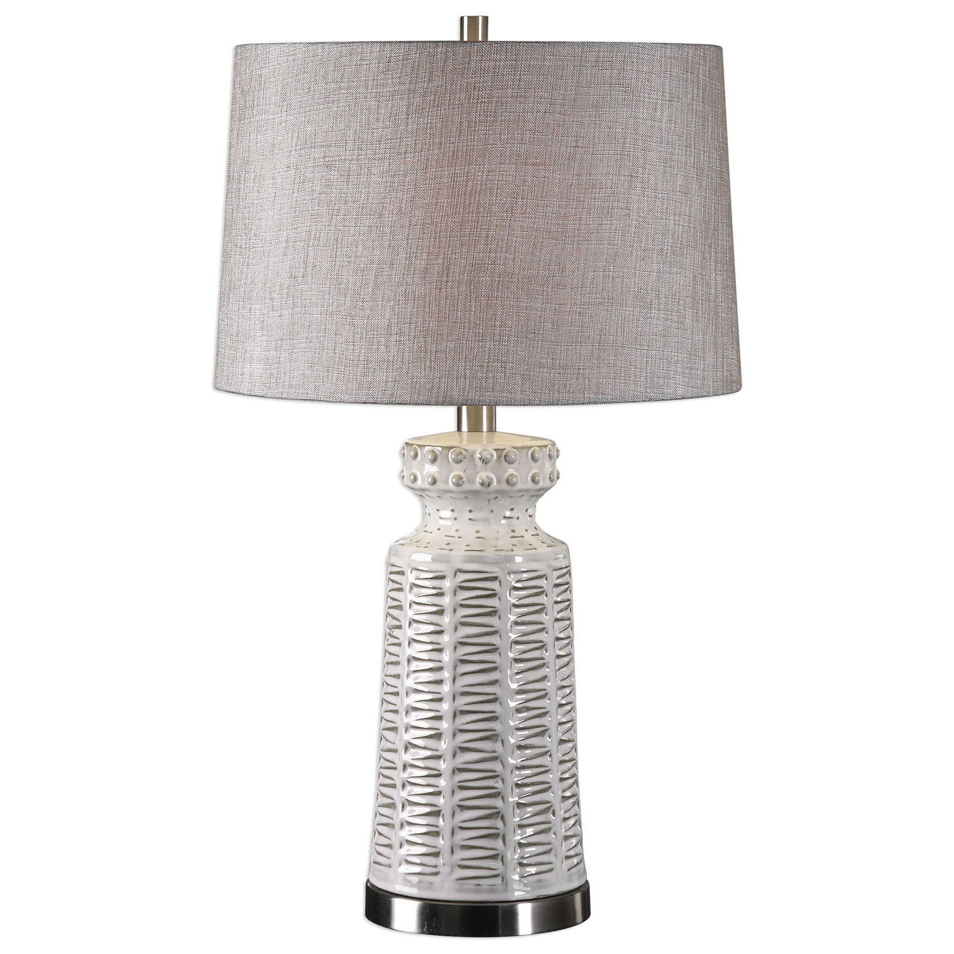 Distressed white table lamp discount